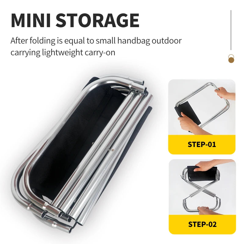 PackNRest: Ultra-Light Foldable Travel Chair