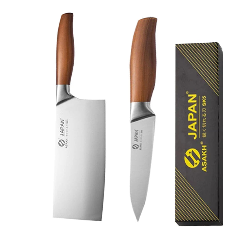 Professional Japanese Kitchen Knives Set Stainless Steel Fish Fillet Meat Cleaver Chef Knife Slicing Santoku Knife Cooking Tools
